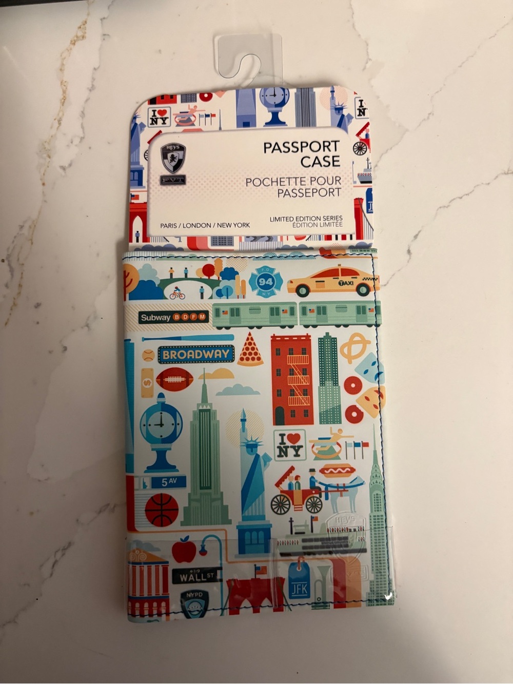 Travel Passport Holder - Multi-Color City Print